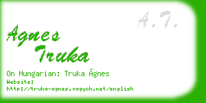agnes truka business card
